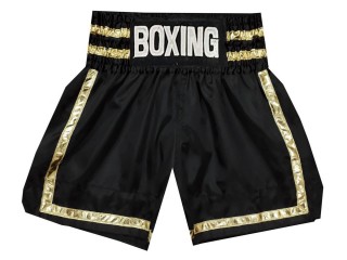 Make your own Boxing Shorts , Boxing Pants : KNBSH-032-Black-Gold